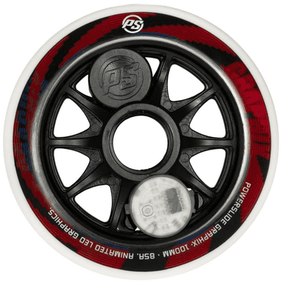 Powerslide Graphix LIGHT-UP Wheels