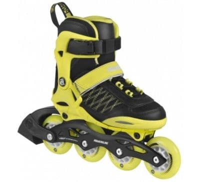 Powerslide Phuzion Skates - HU Galaxy Neon Yellow (Adjustable)