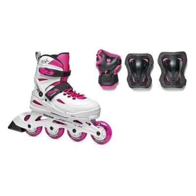Rollerblade Fury Adjustable Combo White