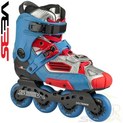 Seba '16 HIGH DELUXE - Blue / Red / Silver UK5