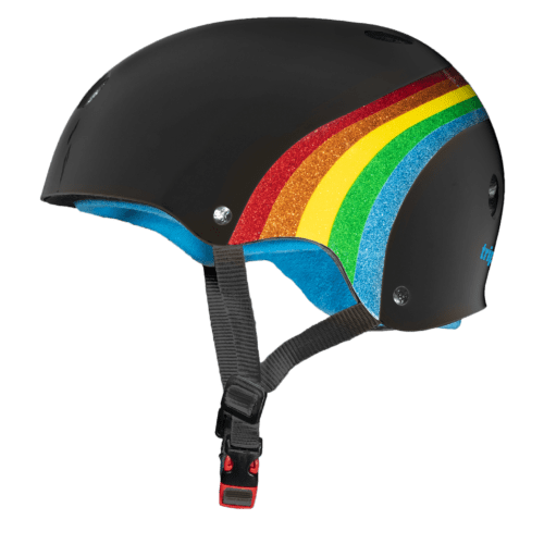 Triple 8 Sweatsaver Rainbow sparkle BLK