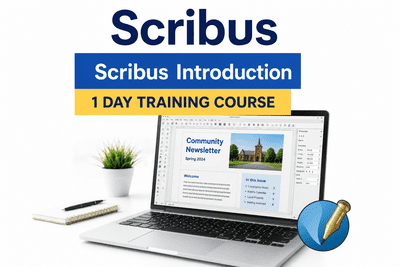 Scribus Introduction 1 day course for up to 8 people