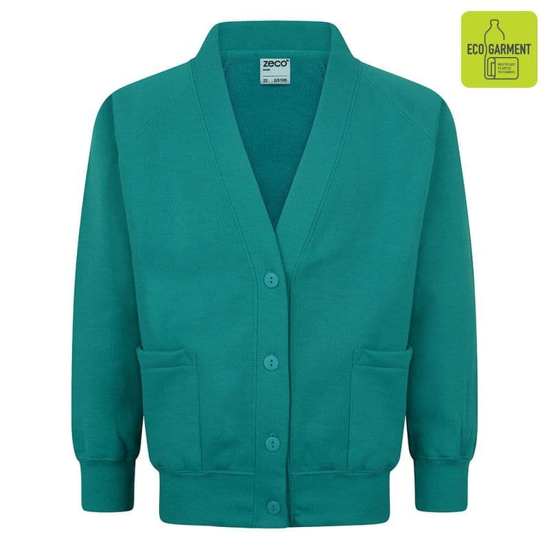 Ysgol Santes Helen Cardigan Jade