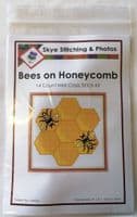 Bumble Bees Resting on Honeycomb ~ 14 Count Cross Stitch Mini Kit 5