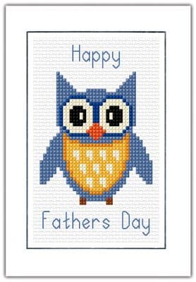 Cartoon Owl Blue / Brown ~ 