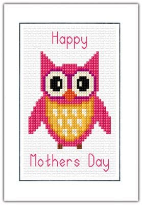 Cartoon Owl Red/Pink ~ 