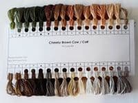 Cheeky Brown Calf: Cow Counted Cross Stitch Kit or Chart | 14ct or 16ct