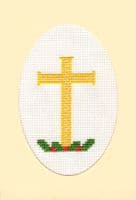 Christmas Cross A6 Card ~ 14ct Cross Stitch Kit