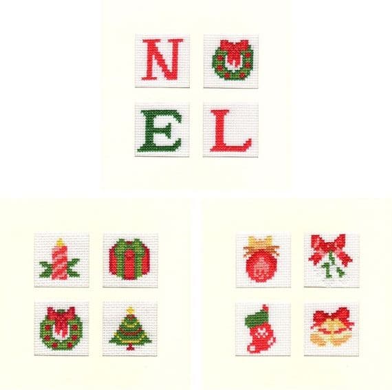 Christmas Noel & Novelties/Decorations ~ PDF CHARTS Square Cross Stitch