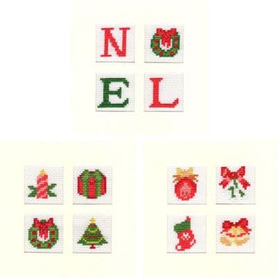 Christmas Noel & Novelties/Decorations: PDF CHARTS Square Cross Stitch