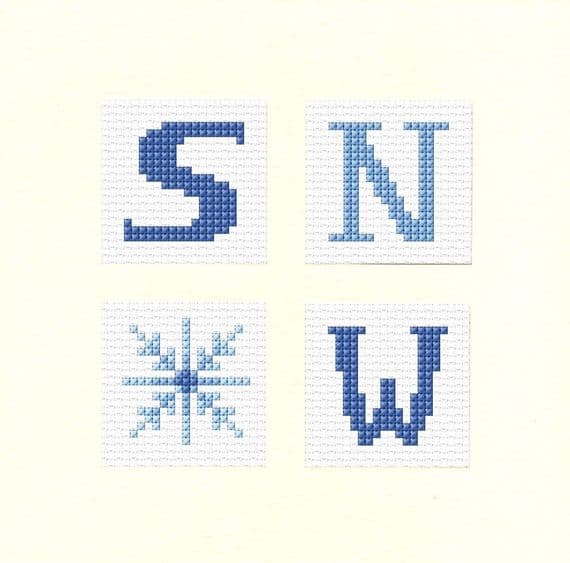 Christmas Snow, Square Card 5.5