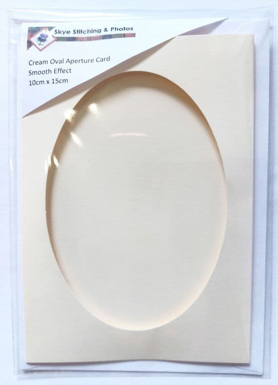 Cream A6 Oval Aperture Card 4