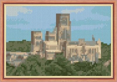 Durham Cathedral - 14 Count Cross Stitch Mini Kit