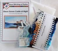 Eilean Donan Castle at Night - Cross Stitch Kit / Chart