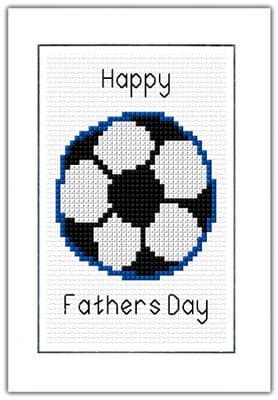 Fathers Day, Football Blue Design ~ 14 Count Cross Stitch Kit