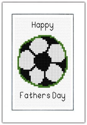 Fathers Day, Football Green Design ~ 14 Count Cross Stitch Kit