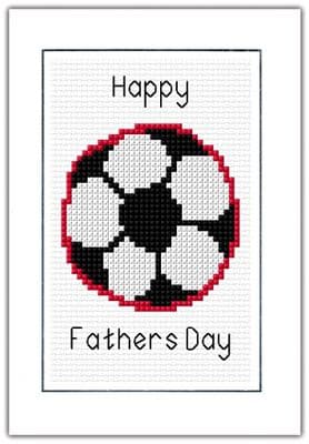Fathers Day, Football Red Design ~ 14 Count Cross Stitch Kit