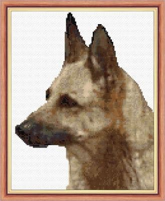 German Shepherd, Dog Design No. 3 ~ 14 Count Cross Stitch 8