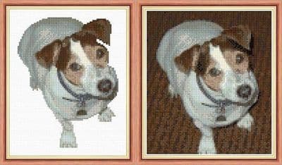 Jack Russell, Dog Design No. 1 ~ 14 Count Cross Stitch 6