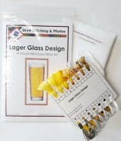 Lager / Beer Glass ~ Mini Cross Stitch Starter/Beginner Kit, 4