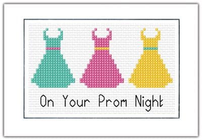 On Your Prom Night ~ 14 Count Cross Stitch A6 Card Kit