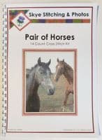 Pair of Beautiful Horses ~ 14 Count Cross Stitch 8