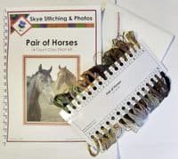 Pair of Beautiful Horses ~ 14 Count Cross Stitch 8
