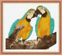Macaw Cross Stitch Kit – Full Kit or Chart Only (14ct Aida)