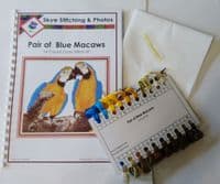 Macaw Cross Stitch Kit – Full Kit or Chart Only (14ct Aida)