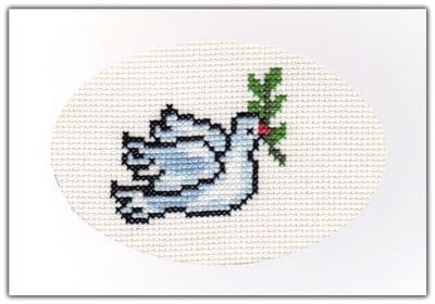 Peaceful Dove: Cross Stitch Card Kit | 14ct A6