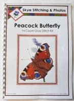 Peacock Butterfly ~ 14 Count Cross Stitch ~ 8.6