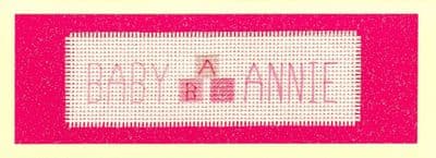 Personalised Name: Baby Birth Announcement Cross Stitch Card Kit | 14ct DL 8