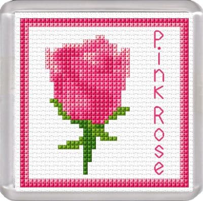 Pink Rose Coaster 3.8