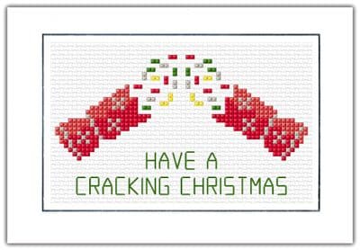Pulled Cracker: Have A Cracking Christmas Cross Stitch Card Kit | 14ct A6