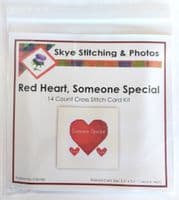 Red Heart, Someone Special Design ~ Cross Stitch Card Kit 5.5
