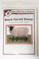 Scottish Black Faced Sheep: Counted Cross Stitch Mini Kit | 14ct 7