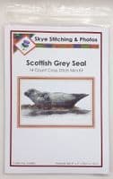 Scottish Grey Seal Counted Cross Stitch Mini Kit | 14ct Aida 8