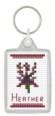 Scottish Heather Keyring ~ 14 Count Cross Stitch Kit