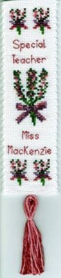 Scottish Heather: Special Teacher Bookmark Counted Cross Stitch Kit