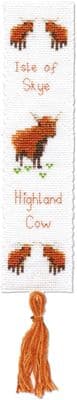 Scottish Highland Cow: Bookmark Counted Cross Stitch Kit