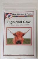 Scottish Highland Cow: Counted Cross Stitch Mini Kit | 14ct 6