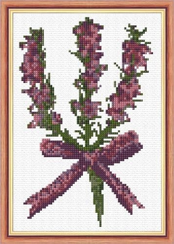 Scottish Purple Heather - 14 Count Cross Stitch Mini Kit