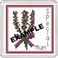 Scottish Purple Heather Coaster ~ 14 Count Cross Stitch Kit