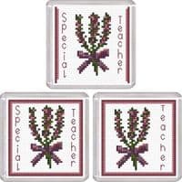 Scottish Purple Heather Coaster ~ 14 Count Cross Stitch Kit