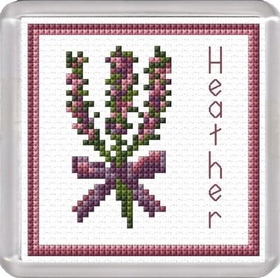 Scottish Purple Heather Coaster - 14 Count Cross Stitch Kit