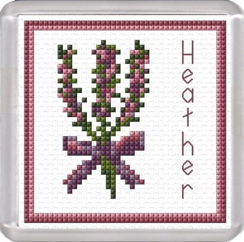 Scottish Purple Heather Coaster ~ 14 Count Cross Stitch Kit