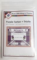 Scottish Thistle  - Baby Boy/Girl Birth Sampler/Announcement - 14 Count Cross Stitch