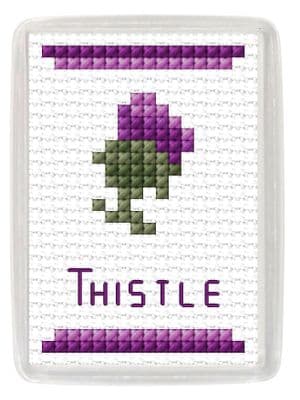 Scottish Thistle, Fridge Magnet ~ 14 Count Cross Stitch Kit