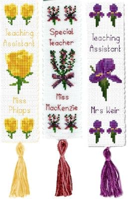 Special Teacher ~ Bookmark Cross Stitch PDF Charts