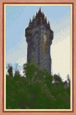 Wallace Monument, Stirling - 14 Count Cross Stitch Mini Kit